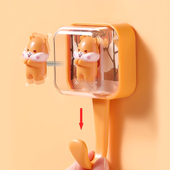 创意卡通趣味动物伸缩p挂钩免打孔式 卧室浴室粘胶强力抖动弹跳挂