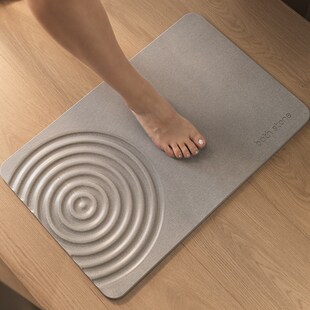 硬板硅藻泥脚垫卫生o间门口浴室垫防滑垫硅藻土垫子吸水石地垫