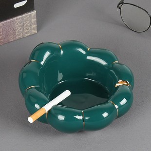 办公室家用客厅茶几创意可爱大号烟碟 烟灰缸轻奢高级感陶瓷北欧式