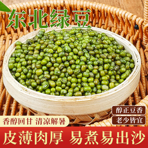 东北绿豆新鲜农家绿豆可发芽皮薄颗粒饱满绿豆粥冰沙五谷杂粮