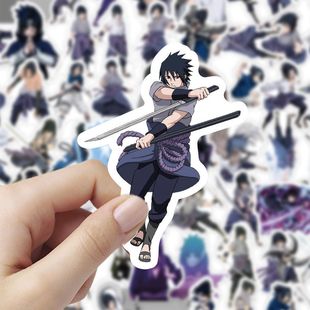 火影忍者佐助立绘贴纸二次元卡通手账手机笔记本周边防水装饰贴画