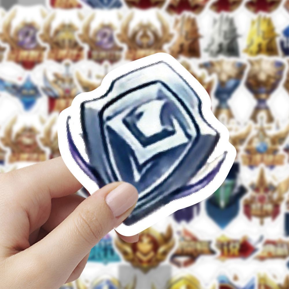 120张王者荣耀游戏图标贴纸笔记本桌面手机手账笔记装饰贴画防水