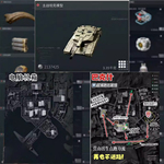 三角洲行动物品地图位置标记素材攻略diy自粘手机壳行李箱贴纸画