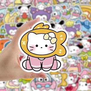 102贴三丽殴卡通贴纸小礼物可爱手账装饰桌面手机封口贴少女贴画