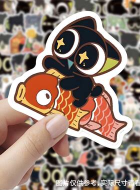 罗小黑战记贴纸卡通ins风可爱