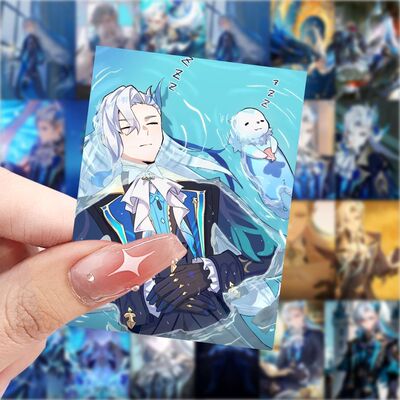188张那维莱特周边贴纸原神Q版卡通二次元贴画手账diy笔记本贴纸