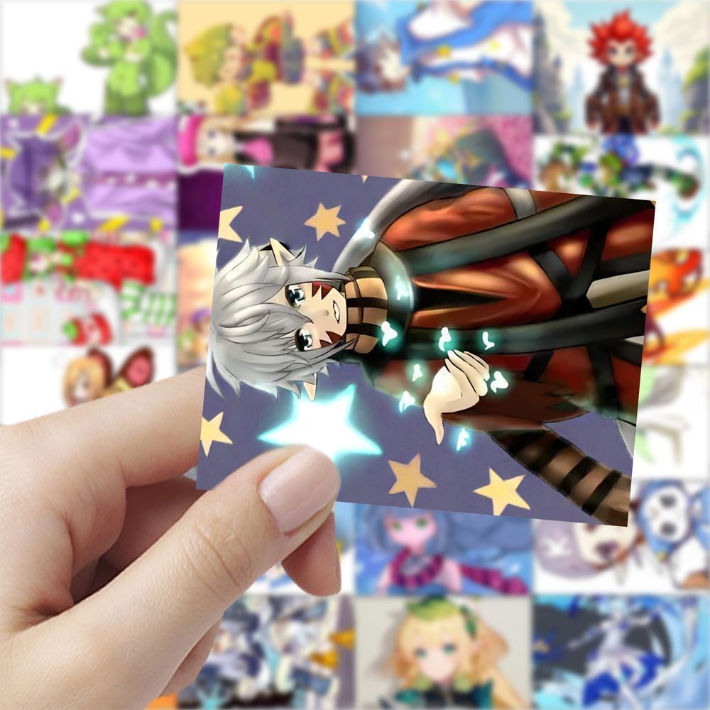 爆款洛克王国拟人贴纸创意卡通装饰手机水杯行李箱防水diy贴画