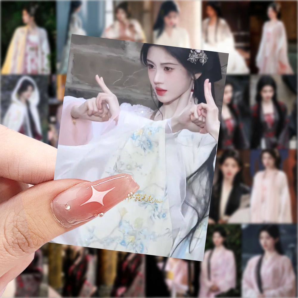 252贴月鳞绮纪鞠婧祎壁纸贴纸明星高颜值手账贴画防水diy装饰手机