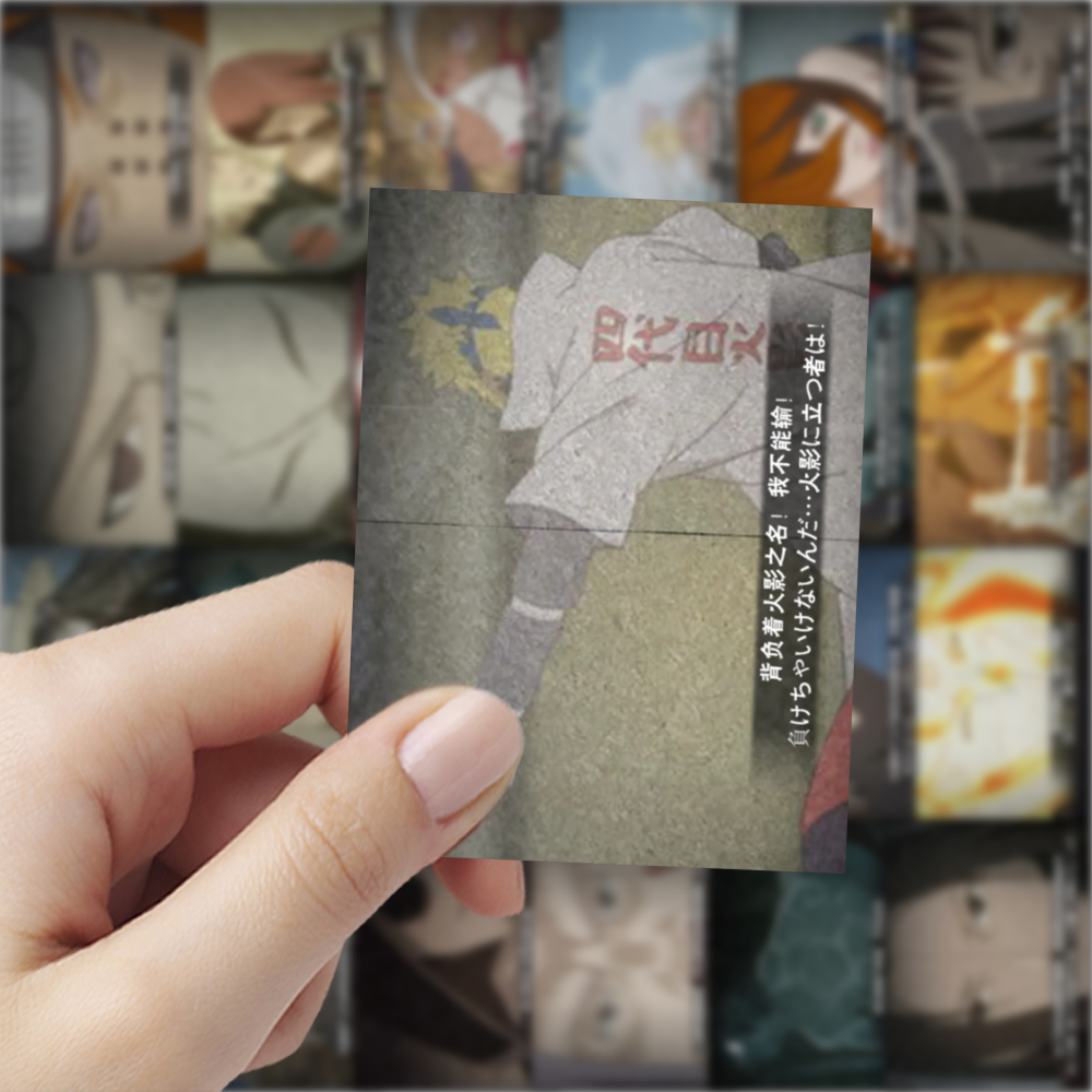 126张火影忍者奥义贴纸游戏卡通手机电脑装饰手账桌面手机diy贴画