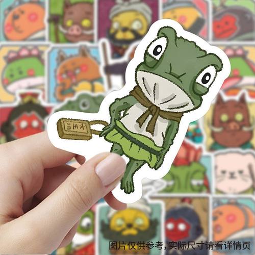 412张浪浪山小妖怪Q版贴纸爆款蛤蟆周边卡通表情diy手机桌面贴画