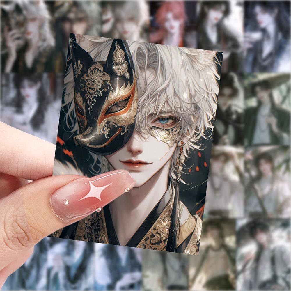 188张古风建模少年帅哥贴纸ins二次元笔记本贴画手机手账装饰贴纸,文具电教/文化用品/商务用品,贴纸/立体贴纸,淘宝优惠券,粉丝福利购,淘宝优惠卷