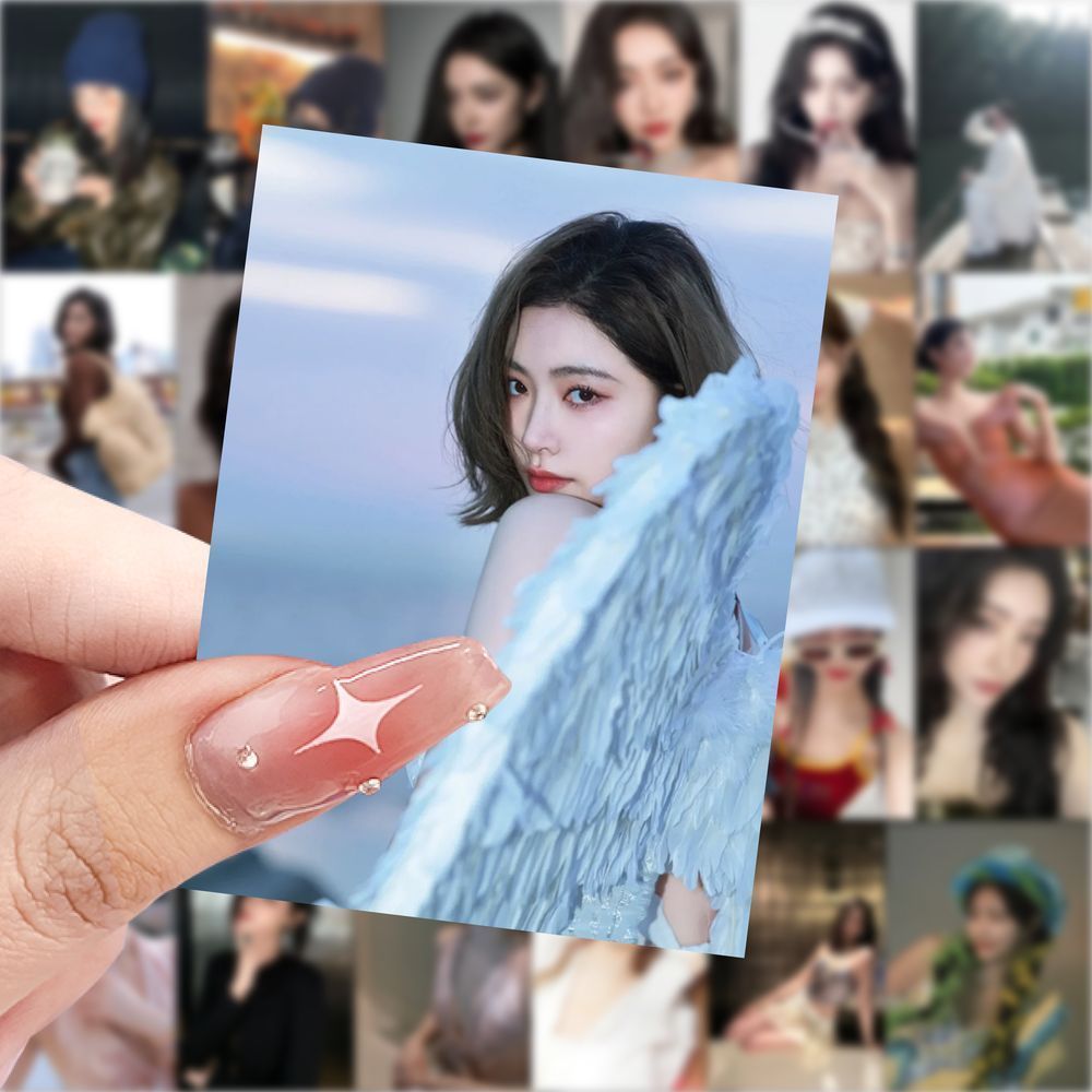 126贴许佳琪贴纸ins明星桌面周边不干胶素材立体装饰图案手账贴画