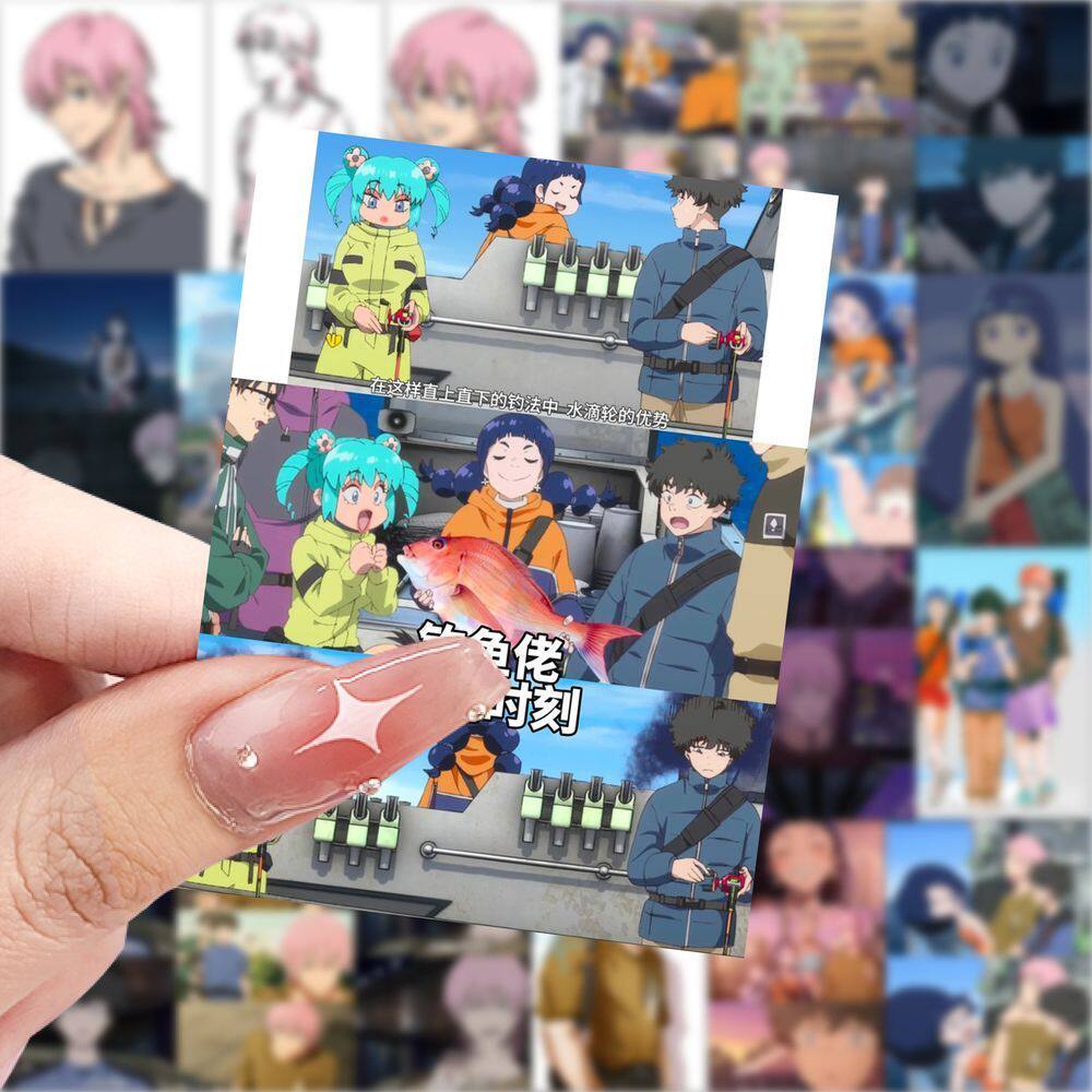 252贴悲喜渔生可爱头像贴纸动漫悲喜渔生片段卡通表情包手账贴纸