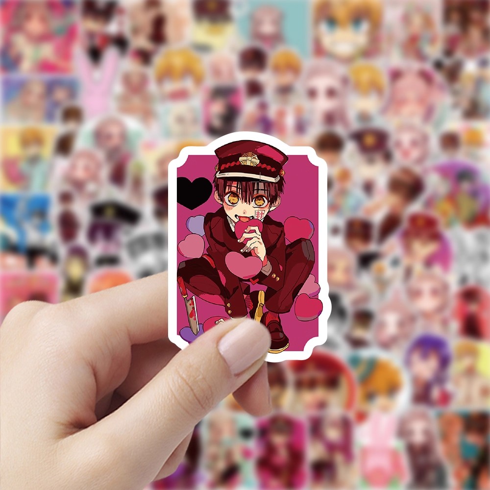 220张地缚少年花子君卡通人物周边贴纸手机壳行李箱装饰防水贴画