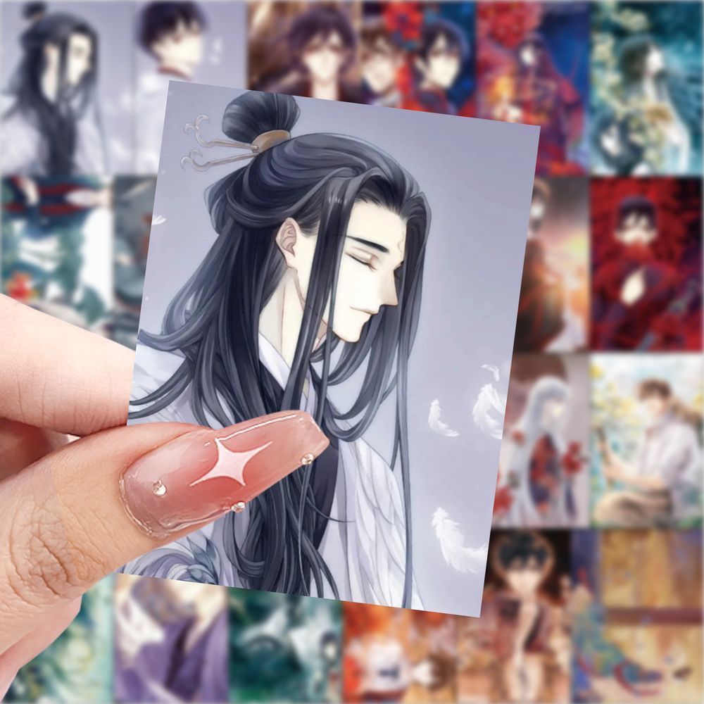 爆款哑舍动漫贴纸卡通动漫小说高颜值diy装饰手机壳桌面手账贴画