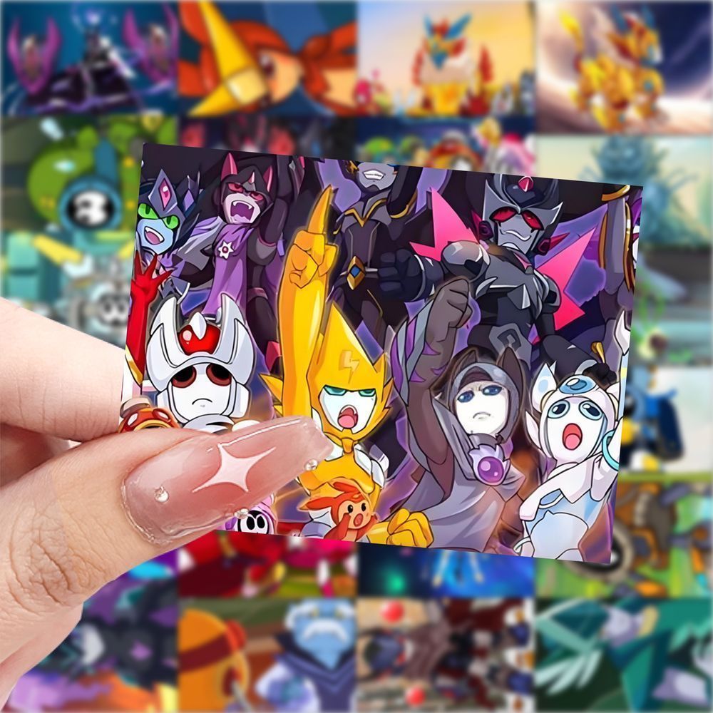 新款赛尔号手绘素材贴纸卡通装饰手机儿童手账玩具防水贴画素材