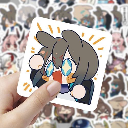 新款明日方舟Q版表情包贴纸卡通周边可爱手账手机diy装饰贴画防水