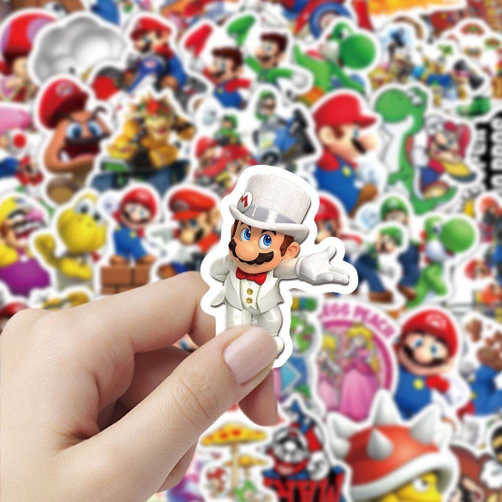 300张Q版马里奥贴纸可爱人物笔记本ins贴画手机手账装饰diy贴画,文具电教/文化用品/商务用品,贴纸/立体贴纸,淘宝优惠券,粉丝福利购,淘宝优惠卷