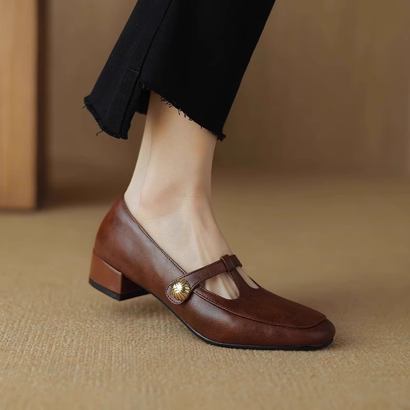 法式复古玛丽珍鞋女2025新款