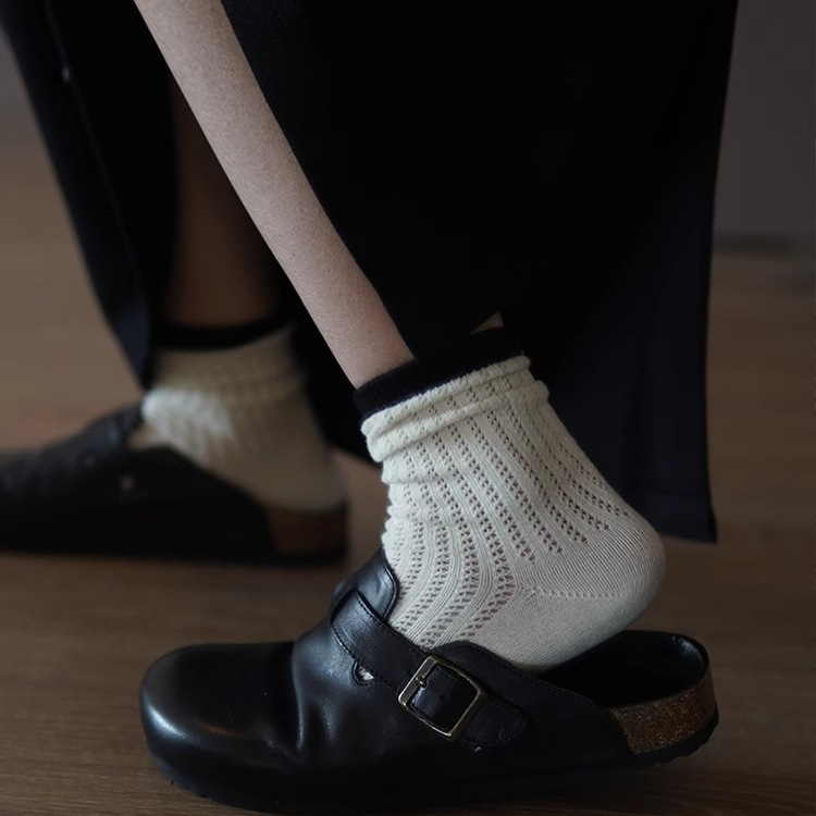 牛皮版~复古真皮勃肯鞋女