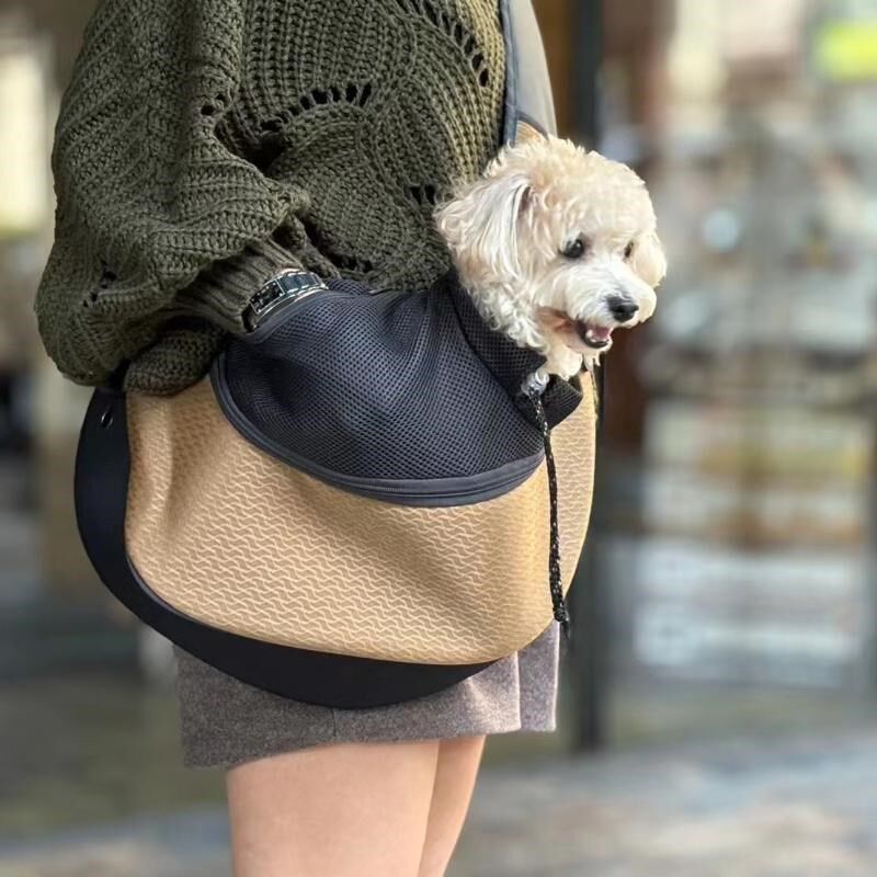 宠物包遛狗斜挎狗狗出门的便携包C小体狗狗小型犬包包宠物猫咪背