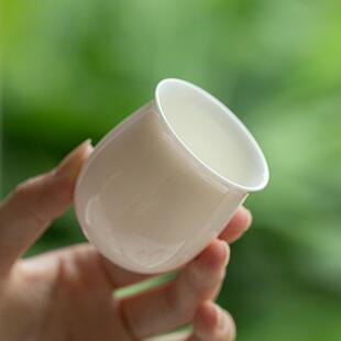 简约现代纯色釉茶杯手工陶瓷薄胎品茗杯家用喝茶杯子单杯功夫