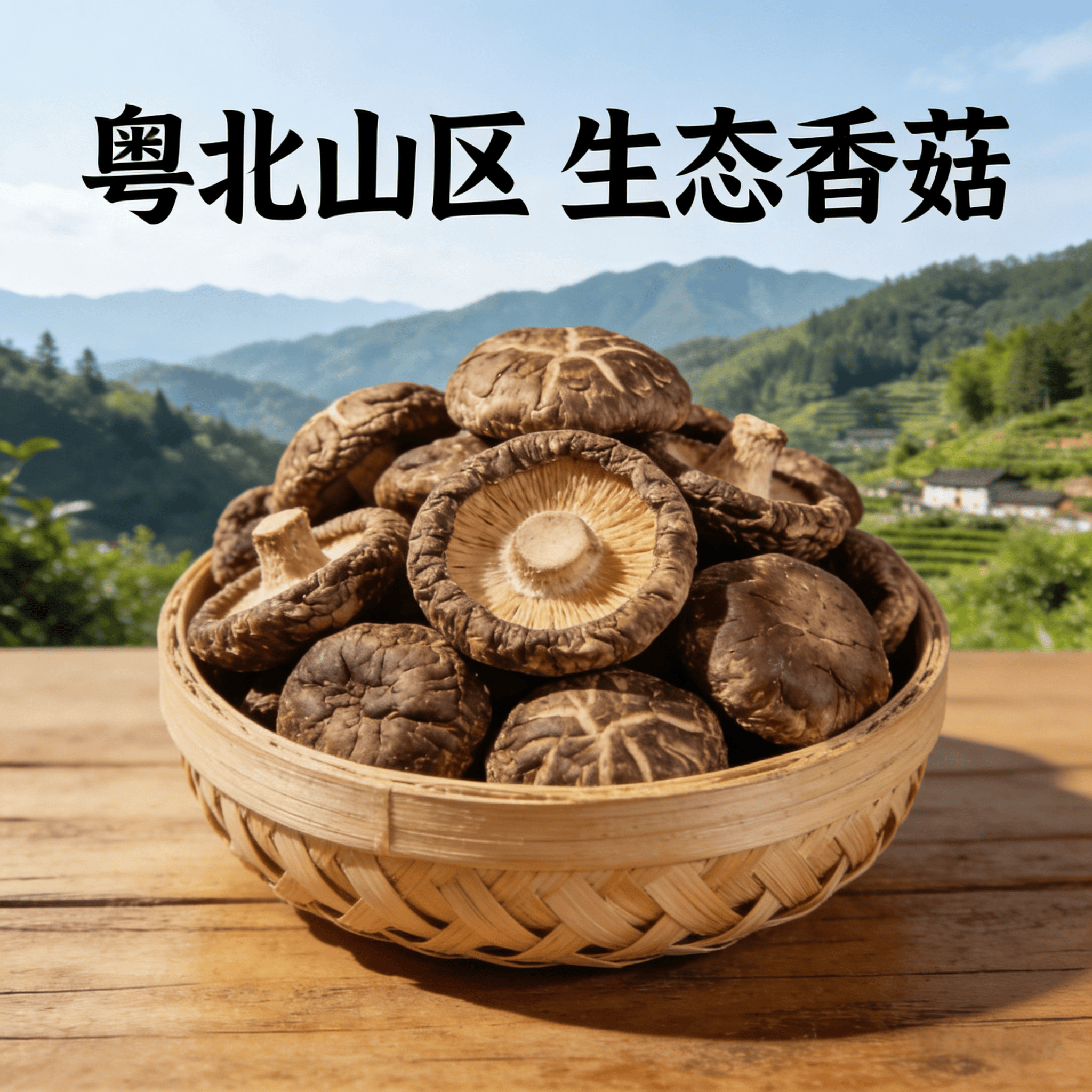 广东粤北香菇干货原生态无添加自然生长蘑菇冬菇干可煲汤干净无杂