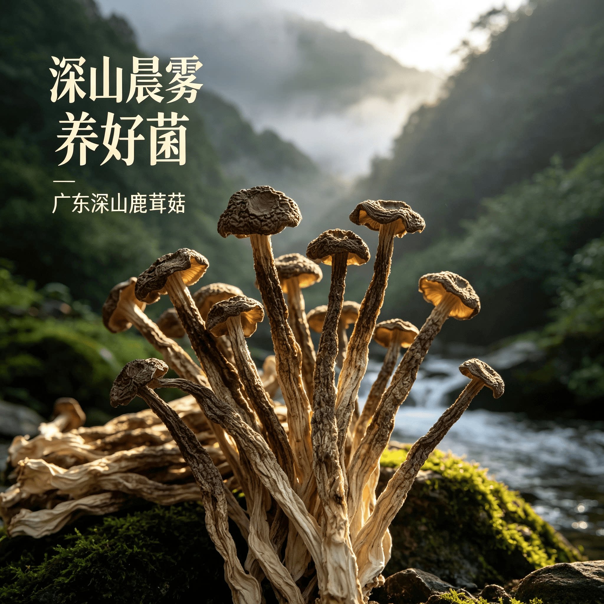 广东新鲜正品高山鹿茸菇干货500g鹿茸菌特产级干货爽脆炒菜煲汤料