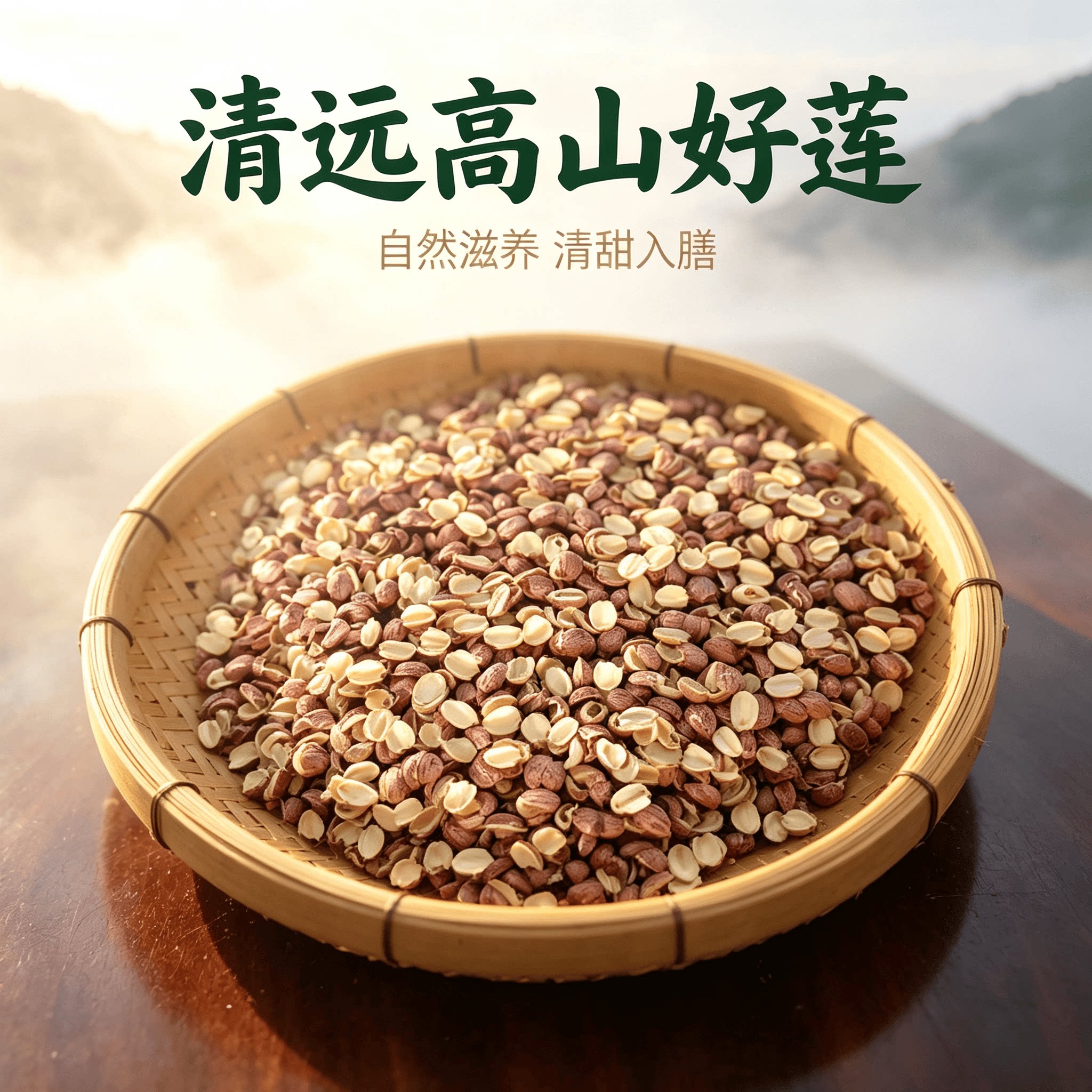 广东农家自产干货去芯红莲子搭百合桂圆煲汤糖水食材特级新鲜500g