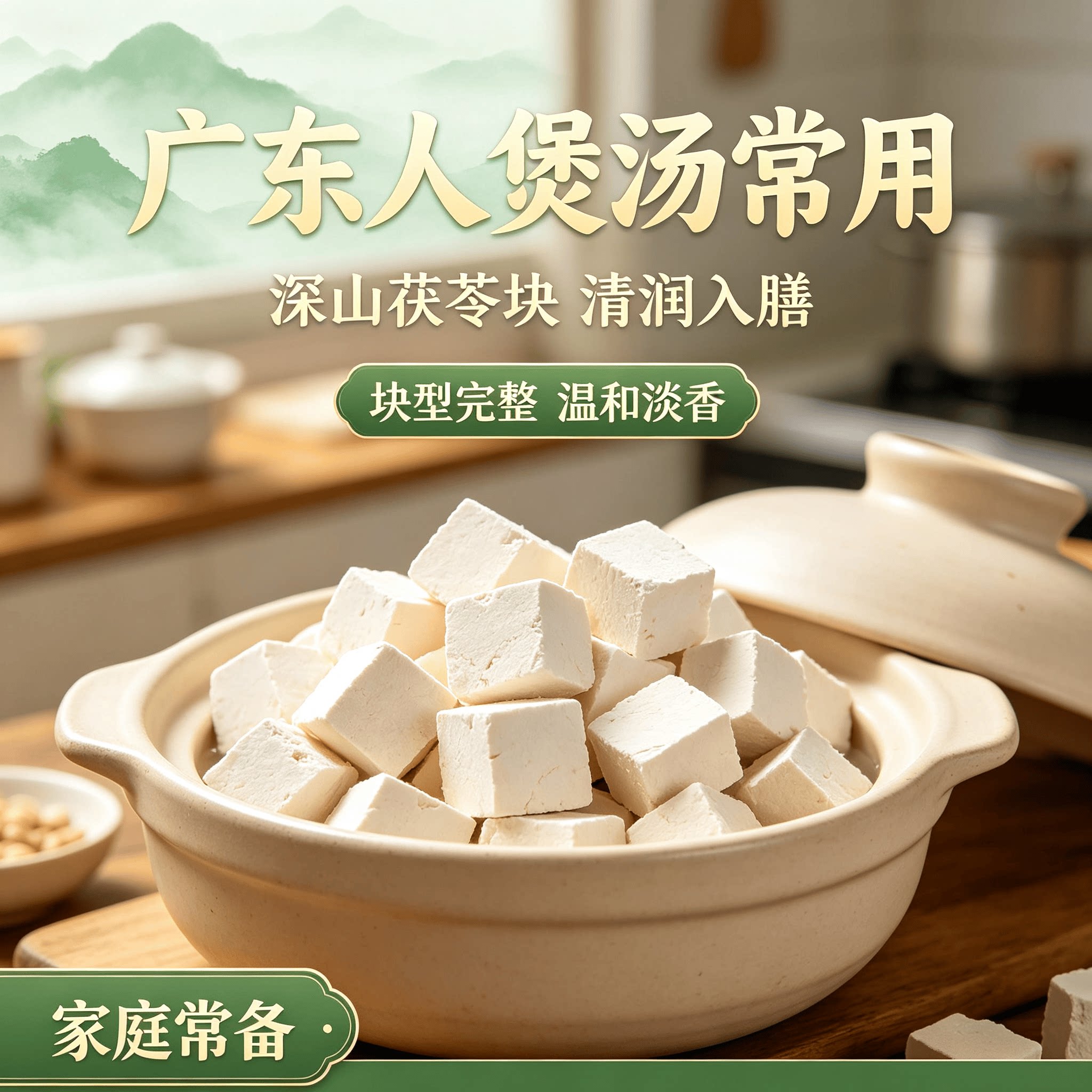 广东深山茯苓中药材正品野生干货500g特产级搭薏米赤小豆芡实材料
