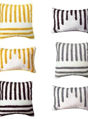 Nordic Modern Style Woven Tufted Throw Pillow Case Tribal Bo