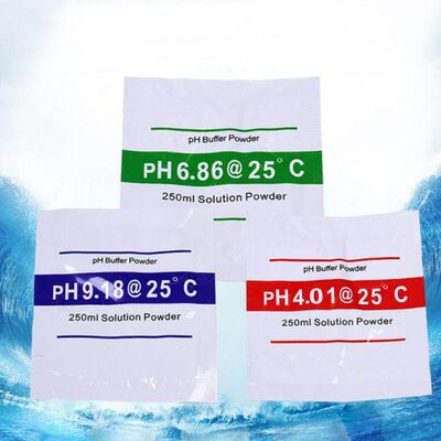 15 Pcs Ph 4.01/6.86/9.18 Portable PH Test Buffer Meter Align
