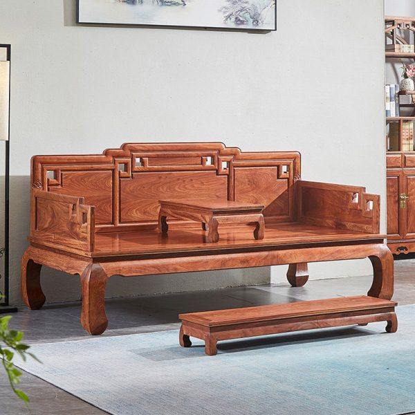 国标红木罗汉床刺猬紫檀罗汉床国色天香客厅家具新中式贵妃椅,住宅家具,罗汉床,淘宝优惠券,粉丝福利购,淘宝优惠卷