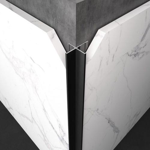 持雍收边条瓷砖阳角墙角封边9厘8板材压条铝合金属条包边收口黑色