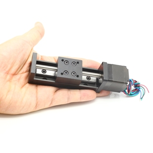 28步进电机直线滑台模组梯形丝杠精密微小型行程十字电动升降导轨