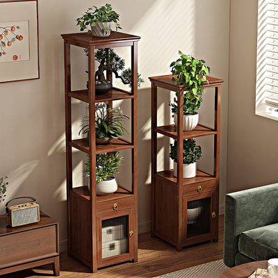 花架子客厅落地式多功能置物架非实木多层花盆托架2024新款植物架