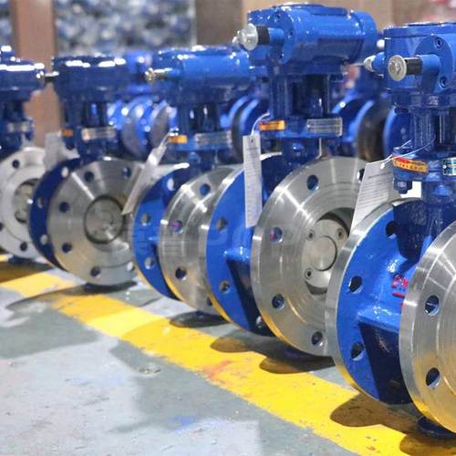 手动法兰蝶阀D343H-16C金属硬密封蝶阀DN100铸钢三偏心单向蝶阀