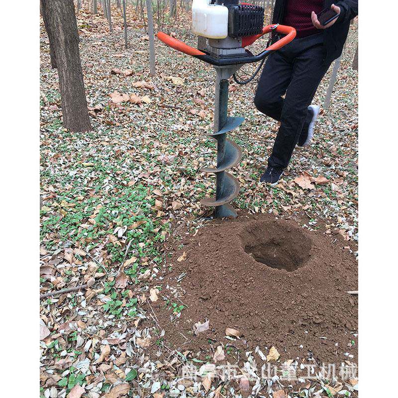 173cc四冲程植树挖坑设备双人操作有机肥地钻植树汽油挖坑机