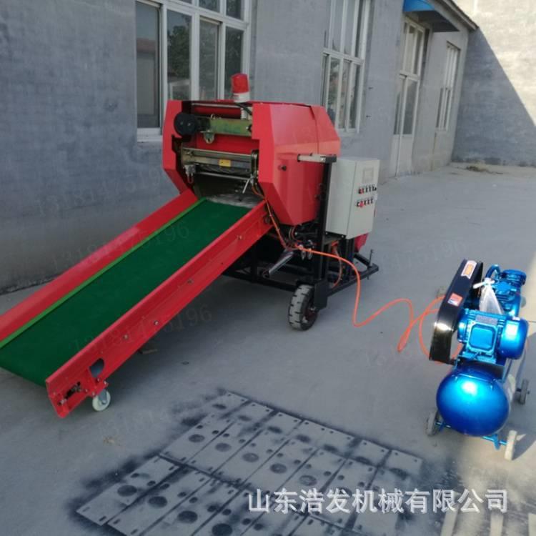 全新全自动打款包膜机价格小麦秸秆饲料打捆机青贮饲料压捆包膜机
