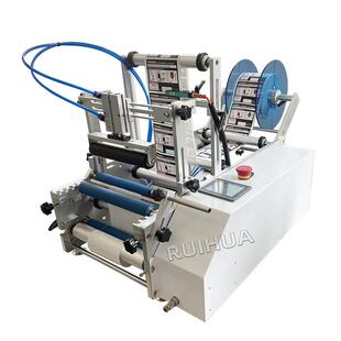 厂家现货供应圆瓶贴标机小型半自动啤酒瓶贴标机圆罐子贴纸机