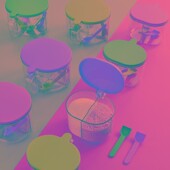 调料盒调料罐厨房用品收纳盐味精瓶盐罐一体多格罐子家用调味罐