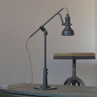 台灯家用复古卧室工业风床头灯书桌 胜家中古装饰长臂艺术