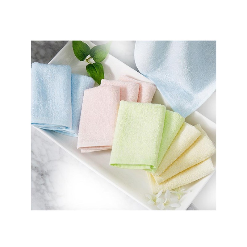 竹纤维方巾柔软吸水少儿小孩小毛巾洗脸巾正方形薄手帕擦汗