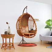 天然藤吊篮椅子室内秋千阳台民宿吊床懒人家用真摇椅摇篮椅吊椅