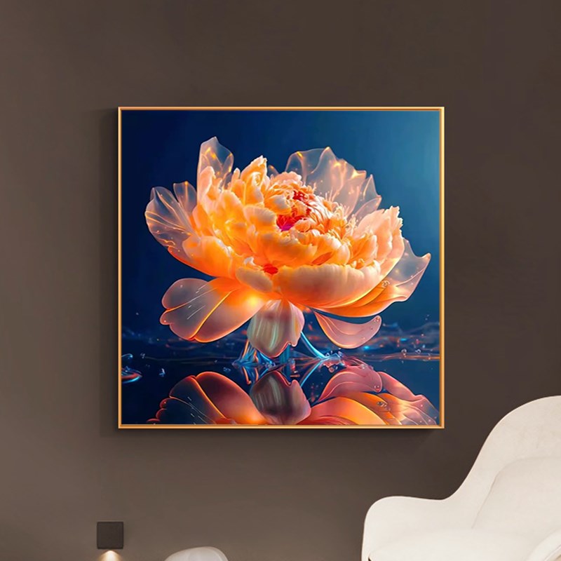 5d钻石画2025新款满钻牡丹花卉花开富贵客厅水晶手工点贴砖十字绣