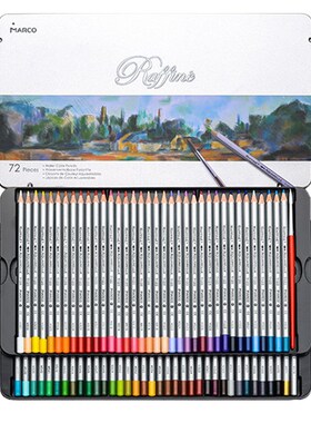 MRCO马可水溶性彩铅2色3色8色72色装款马克初学者美术生绘画学生