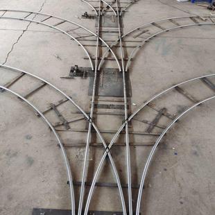 新款大棚轨道运输车轨道变换器单双变轨车间苗圃工地流水线运输机