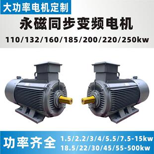 68一级能效节能30kw大功率90千瓦电动机三相交流永磁同步变频电机