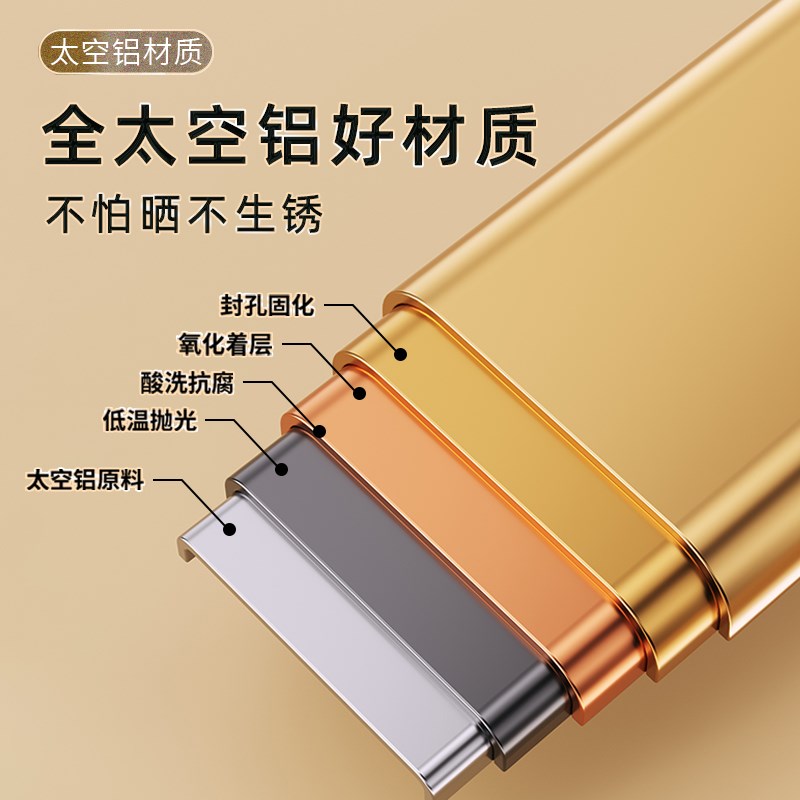 铝合金衣架轻奢金色挂衣架晾衣架大衣家用挂衣太空铝宽肩衣架