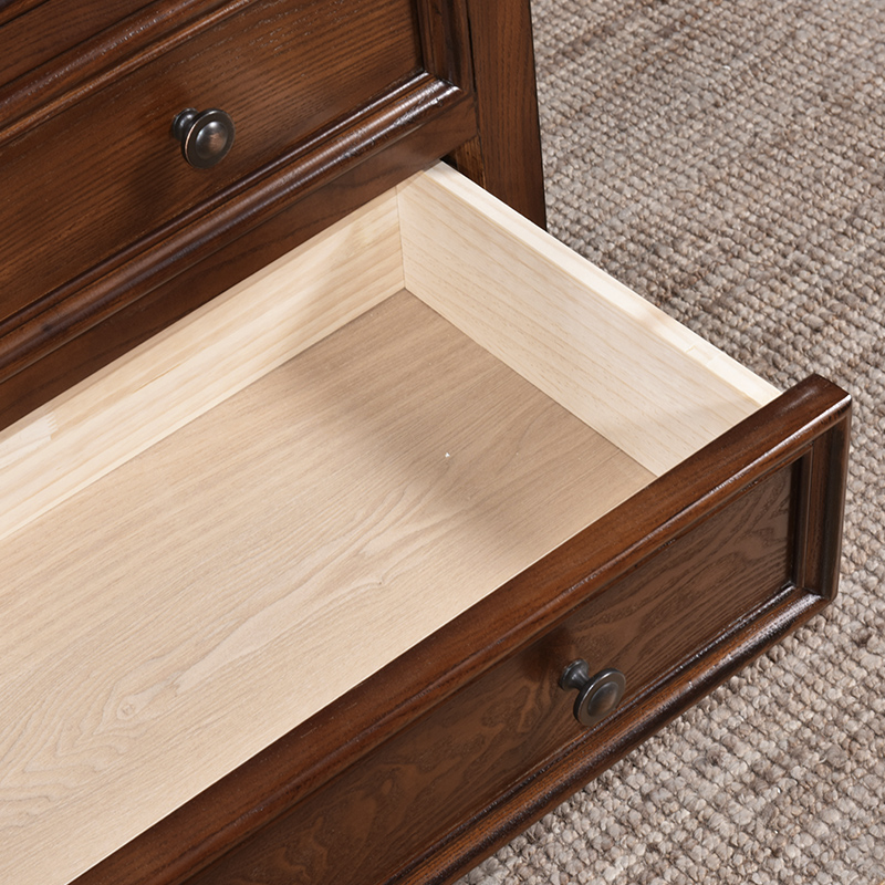 美式乡村纯全实木斗柜客厅柜子储物玄关柜收纳柜九斗柜卧室电视柜